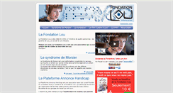 Desktop Screenshot of fondationlou.com