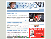 Tablet Screenshot of fondationlou.com